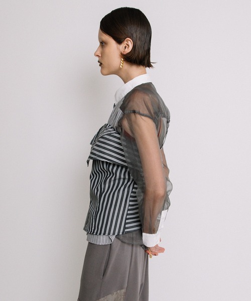 AULA AILA　DOLMAN SHIRT BLOUSE 半袖シャツ AULA AILA DOLMAN SHIRT BLOUSE 半袖シャツ AULA AILA DOLMAN
