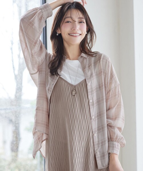 Tiaclasse セットアップ 変形プリーツキャミワンピース＆Tシャツ