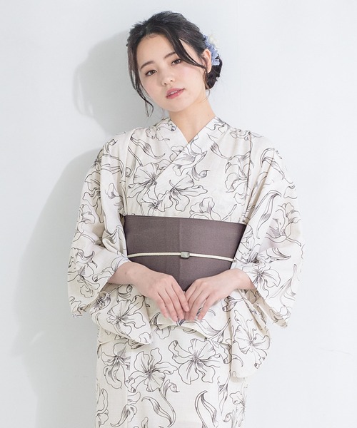 apres jour 浴衣 ワンピース 2way セパレート  Sサイズ SOUBIEN 浴衣 2wayセパレート浴衣3点セット （上着＋ワンピース