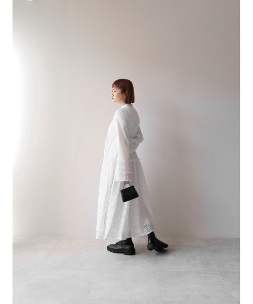 Katrin TOKYO ワンピース lace band collar tiered onepiece