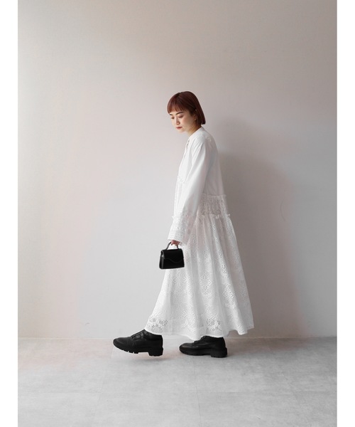 Katrin TOKYO ワンピース lace band collar tiered onepiece