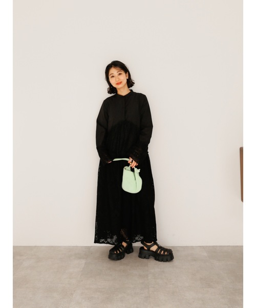 Katrin TOKYO ワンピース lace band collar tiered onepiece
