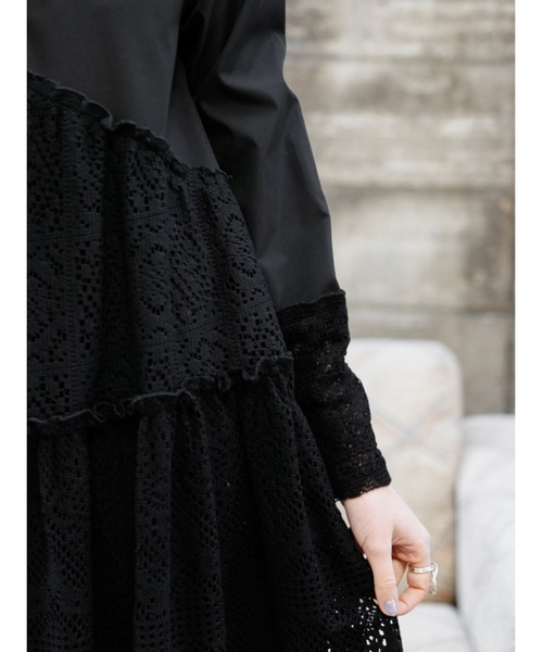 Katrin TOKYO ワンピース lace band collar tiered onepiece