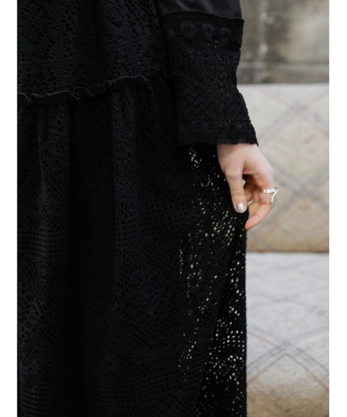 Katrin TOKYO ワンピース lace band collar tiered onepiece