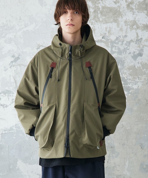 rehacer ダウンジャケット ダウン : 3Layer Hooded Padding Jacket  