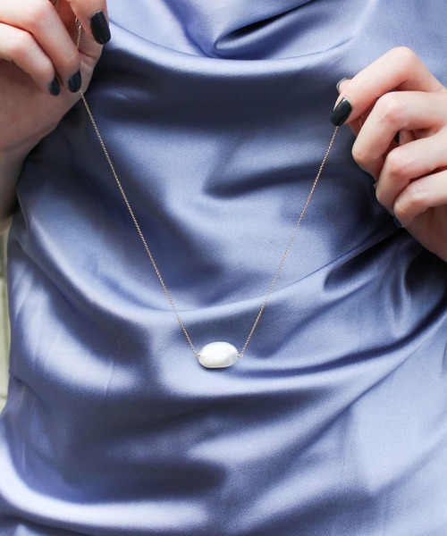 JUPITER ネックレス 「K10」バロックパールネックレス/45cm レディース