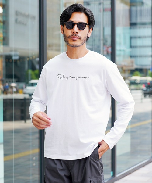 JIGGYS SHOP tシャツ マルチプリント長袖ロンTカットソー