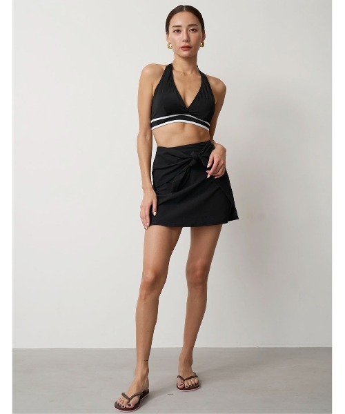 【mikomori 】　スイムウェア mikomori 水着 「SWIM WEAR」RASH SKIRT(S0121) レディース