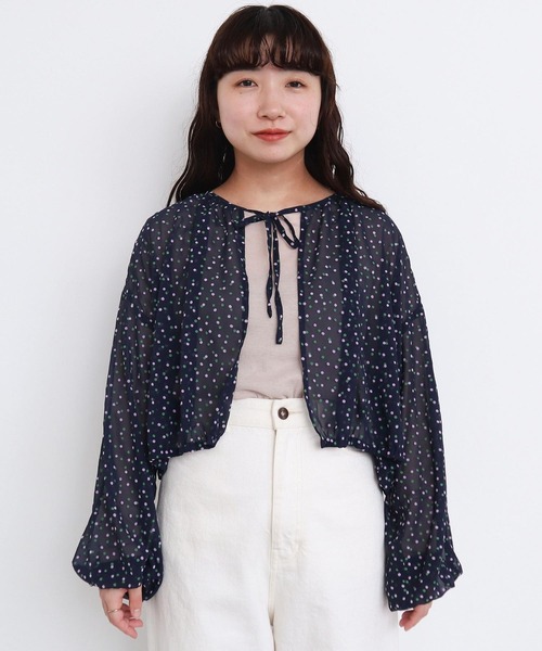 l'atelier du savon つぶつぶドット コットンブラウス l'atelier du savon ブラウス シャツ ○_こつぶのフロッキー