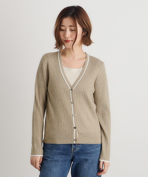 grove（グローブ） カーディガン ウール混ラメアンサンブル対応