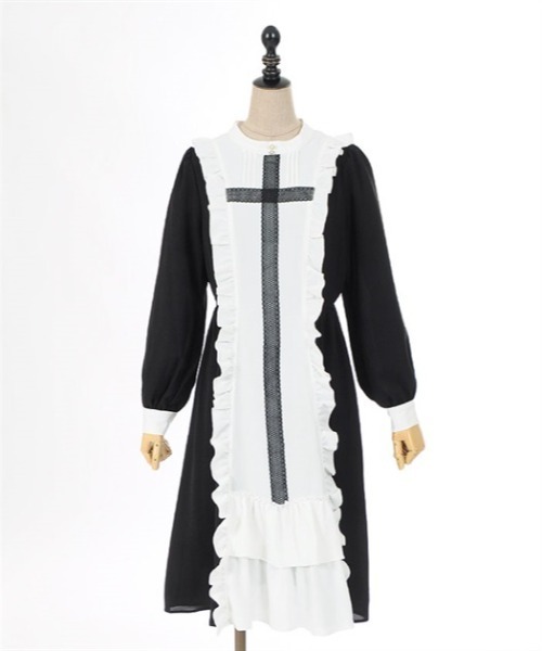 axes femme POETIQUE ワンピース レースクロスシスター