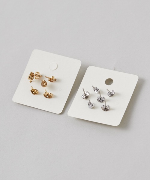ciite' ピアス 「 金属アレルギー対応 」 3set pierce / ピアス3セット