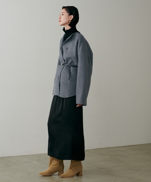 LARUTA（ラルータ） 「LARUTA」ラウンドヘムWフェイスリバーコート