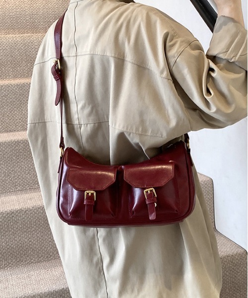 FREE STYLISTS ショルダーバッグ バッグ ヴィンテージ 外ポケット