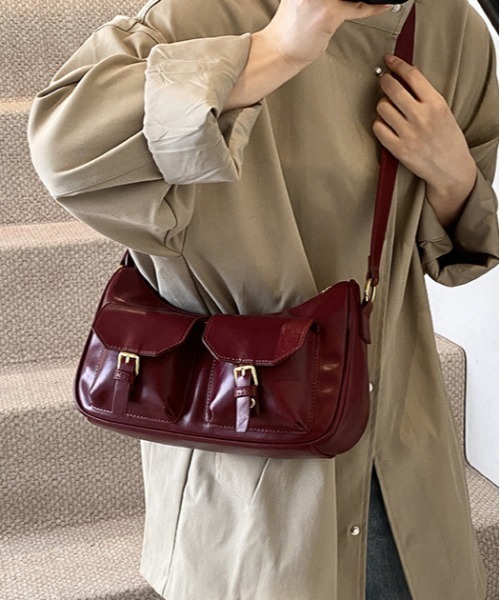 FREE STYLISTS ショルダーバッグ バッグ ヴィンテージ 外ポケット