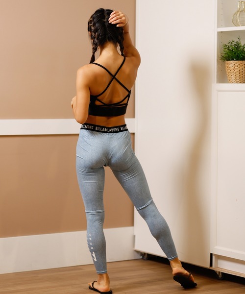 RelaxTaperedPants レディースM BILLABONG レギンス スパッツ BILLABONG/ビラボン ロゴテープ