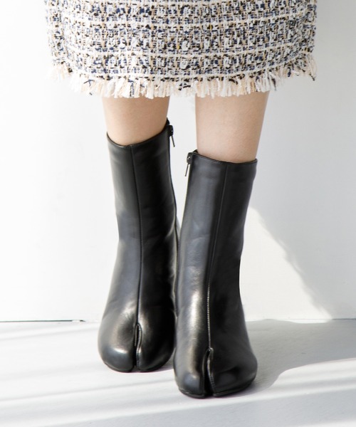 「attagirl」 ショートブーツ M アイボリー レディース_画像6