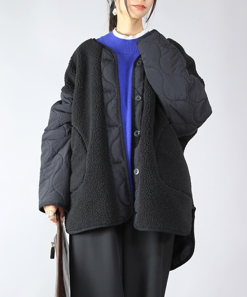 「and it_」 ノーカラージャケット M アイボリー レディース_画像9