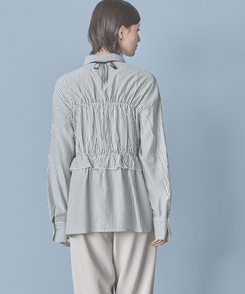 シャツ ブラウス ストライプフリルシャツ / 292594 レディース COMME