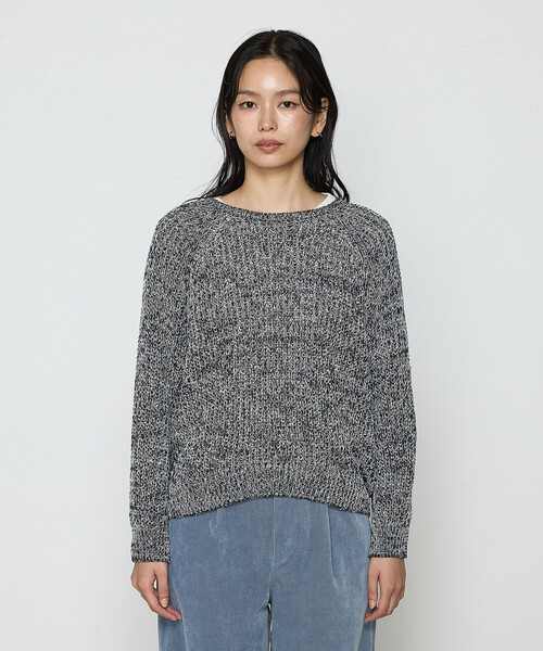 ニット セーター ペーパー混ニットプルオーバー レディース HER. ニット セーター ペーパー混ニットプルオーバー レディース