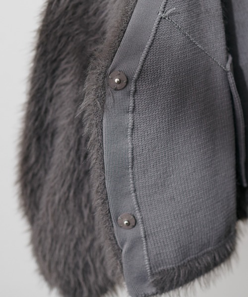 「natural couture」 ニットカーディガン FREE モカ レディース_画像8