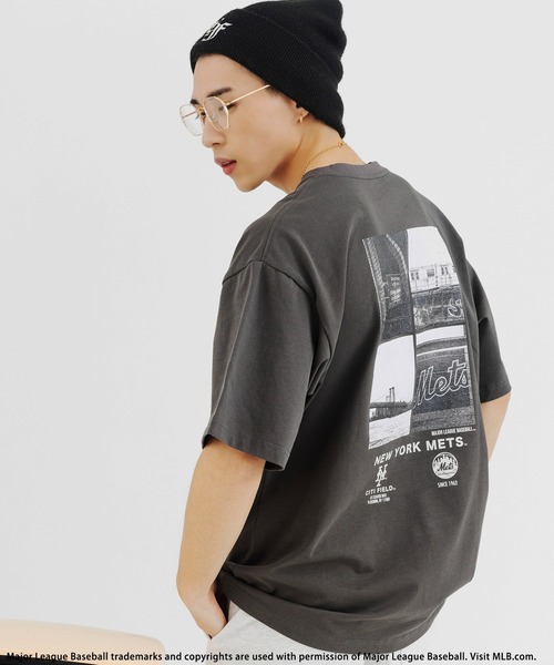 tシャツ 「平野莉玖コラボ」「MLB」photoTシャツ レディース メンズ 平野莉玖コラボ】【MLB】photoTシャツ（Tシャツ/カットソー