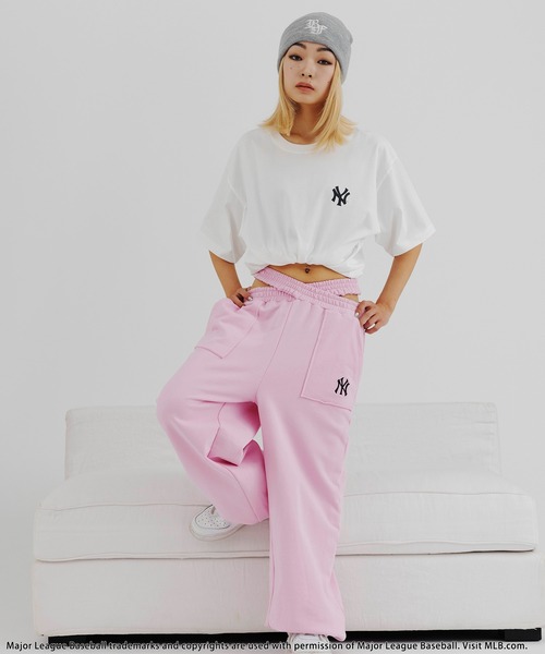 tシャツ 「平野莉玖コラボ」「MLB」photoTシャツ レディース メンズ 平野莉玖コラボ】【MLB】photoTシャツ BACK TO THE FIELD