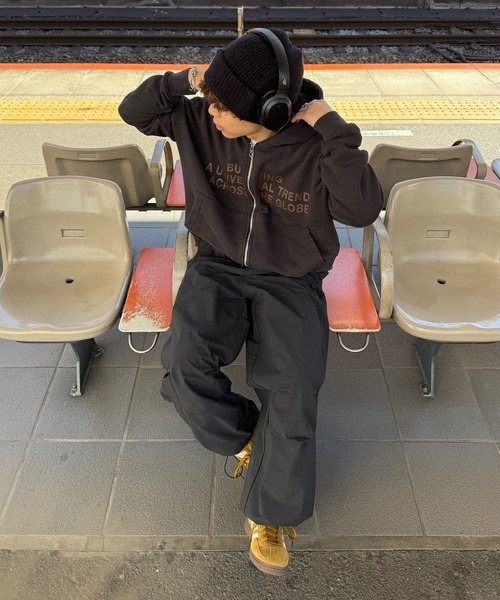 [ADIDAS] パラシュートパンツ エッセンシャル ブラック アディダス プレミアム エッセンシャルズ ナイロン パラシュート