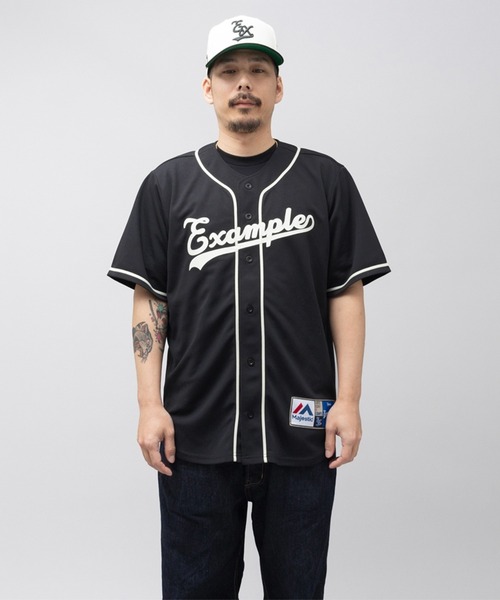 MAJESTIC（マジェスティック） シャツ 半袖 × EXAMPLE BB SHIRTS 