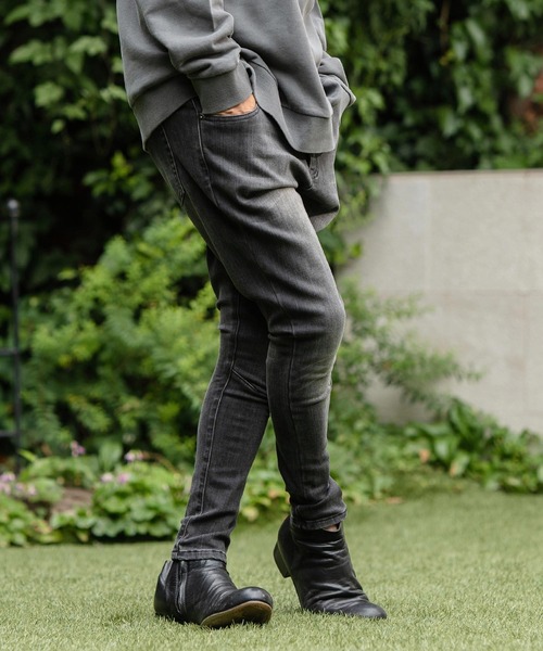 「CAMBIO」 スキニーパンツ M ブラック メンズ_画像8