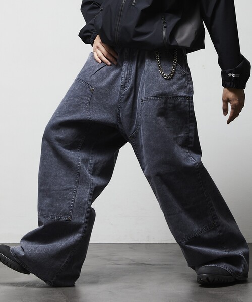 USA製90s 極太 OLD NAVY グッドフェード ダブルニーバギーデニム USA製90s 極太 OLD NAVY グッドフェード ダブルニーバギーデニム