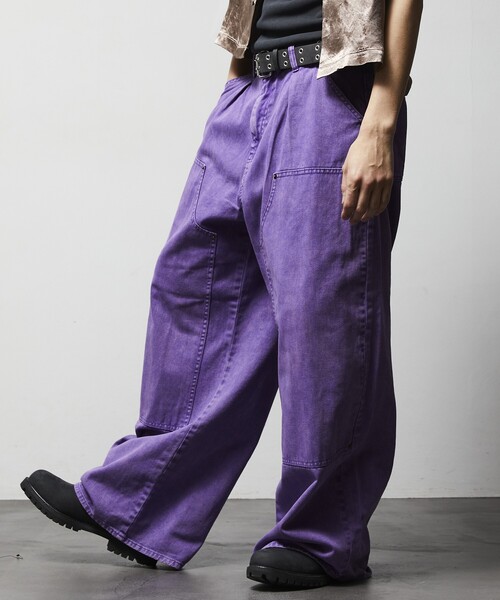 FREAK'S STORE ジーンズ ワイドシルエット バギーダブルニー