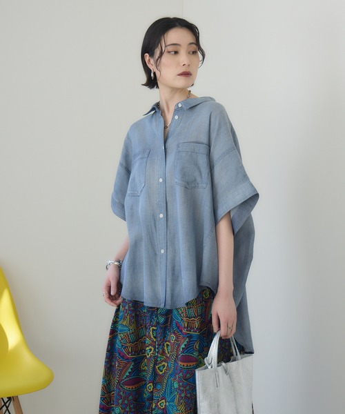 Paradise Picnic ブラウス シャツ Dignite Collier シアーデニム