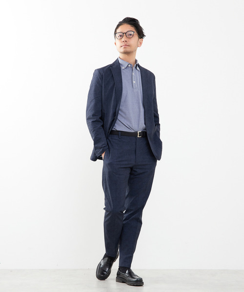 MEN'S MELROSE ジャケット テーラードジャケット プリントテック