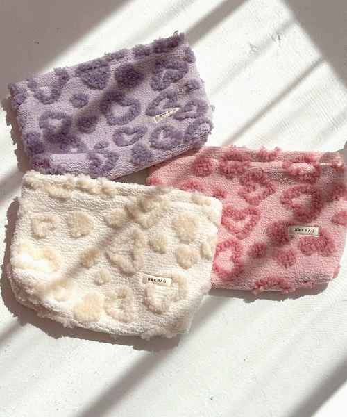 Pink Candy♡ドット柄フリルポーチ Pink Candy♡ドット柄フリルポーチ