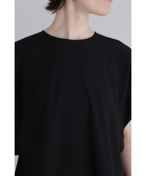 美品✨ルフィル 23ss 2WAYツイルブラウス 半袖 洗える クルーネック LE PHIL ブラウス シャツ 2WAYツイルブラウス レディース