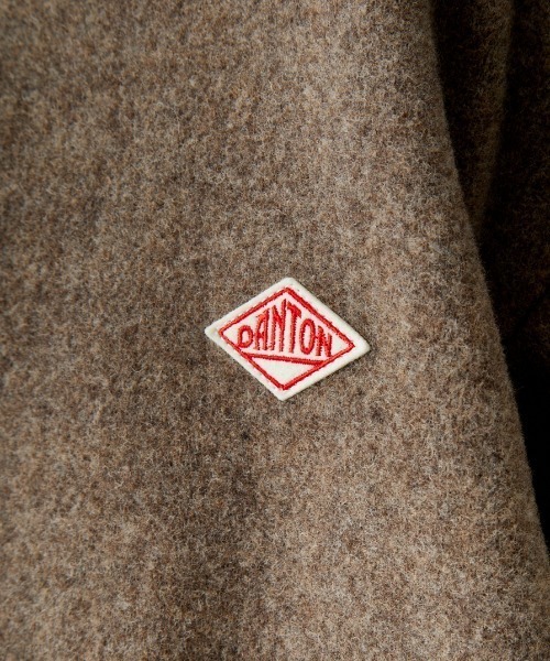 Danton（ダントン） ノーカラージャケット 38 ベージュ レディース