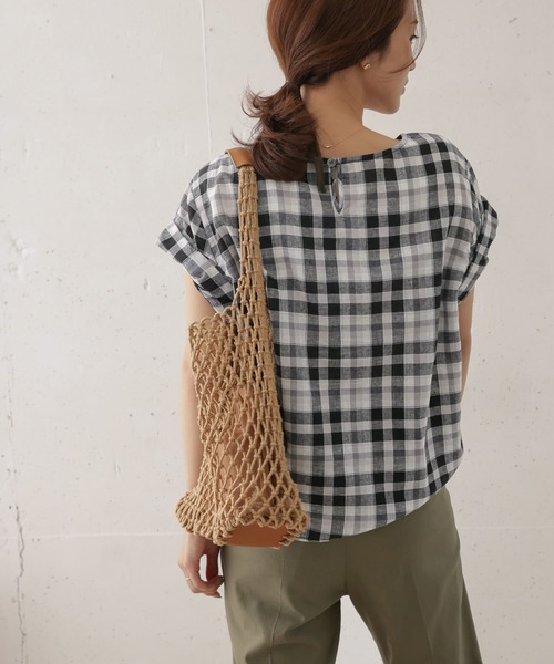 「URBAN RESEARCH DOORS」 半袖シャツ MEDIUM グレー系その他 レディース URBAN RESEARCH DOORS 「URBAN DOORS」 半袖ブラウス ONE グレー