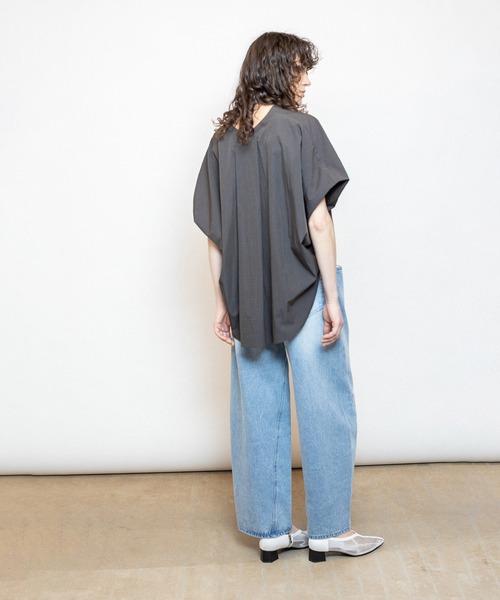 OSMOSIS ジーンズ デニム デニムパンツ タックデニムパンツ