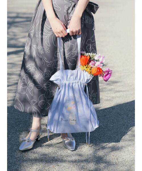 Te chichi TERRASSE ハンドバッグ 「日比谷花壇コラボ」フラワー