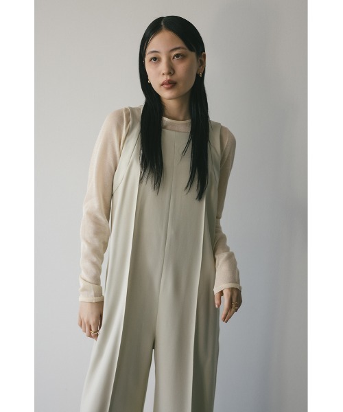 yori◆長袖シャツ/36/ポリエステル/CRM/無地/yr2221-109aw yori(ヨリ) / 長袖シャツ/36/ポリエステル/CRM/無地/yr2221
