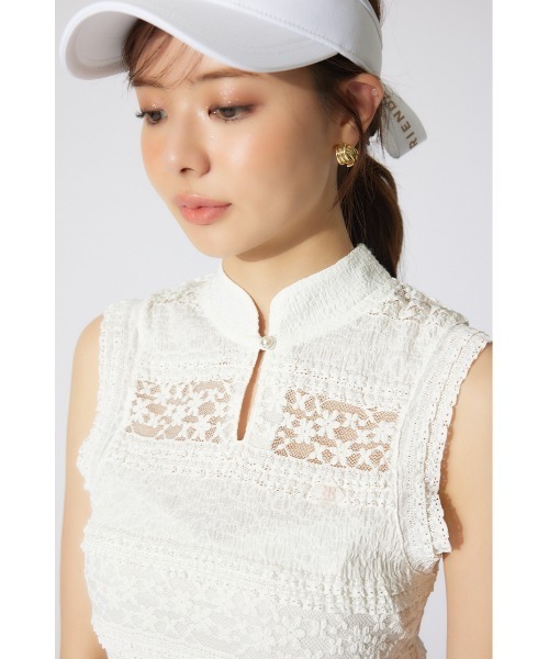 RIENDA GOLF tシャツ 「RIENDA GOLF」カットレーストップス 夏服