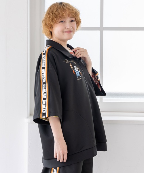 ScoLar ジャージ 352104：カンフークマ刺繍 ジャージハーフ