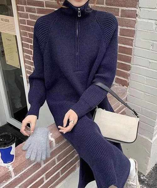 「a lot of love」 ニットワンピース FREE オフホワイト レディース_画像6