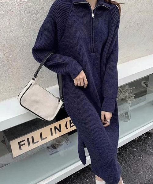 「a lot of love」 ニットワンピース FREE オフホワイト レディース_画像7