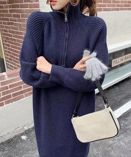 「a lot of love」 ニットワンピース FREE オフホワイト レディース_画像8