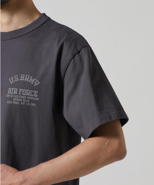 国内発送【AVIREX】MIL. STENCIL T-SHIRT US ARMY AIR FORCE MIL. STENCIL T-SHIRT US ARMY AIR FORCE / ステンシル 半袖T