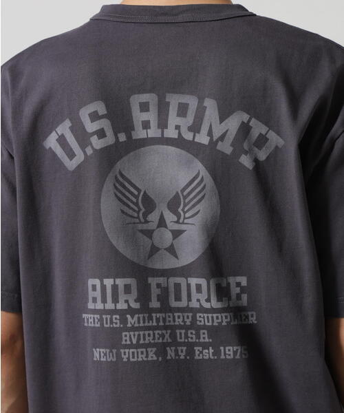 AVIREX tシャツ MIL. STENCIL T-SHIRT US ARMY AIR FORCE