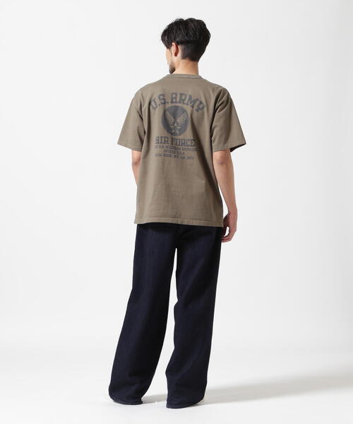 *AVIREX* ステンシル 半袖Tシャツ アーミー エアフォース MIL. STENCIL T-SHIRT US ARMY AIR FORCE / ステンシル 半袖T