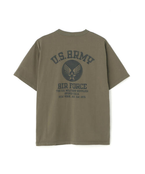 *AVIREX* ステンシル 半袖Tシャツ アーミー エアフォース MIL. STENCIL T-SHIRT US ARMY AIR FORCE / ステンシル 半袖T